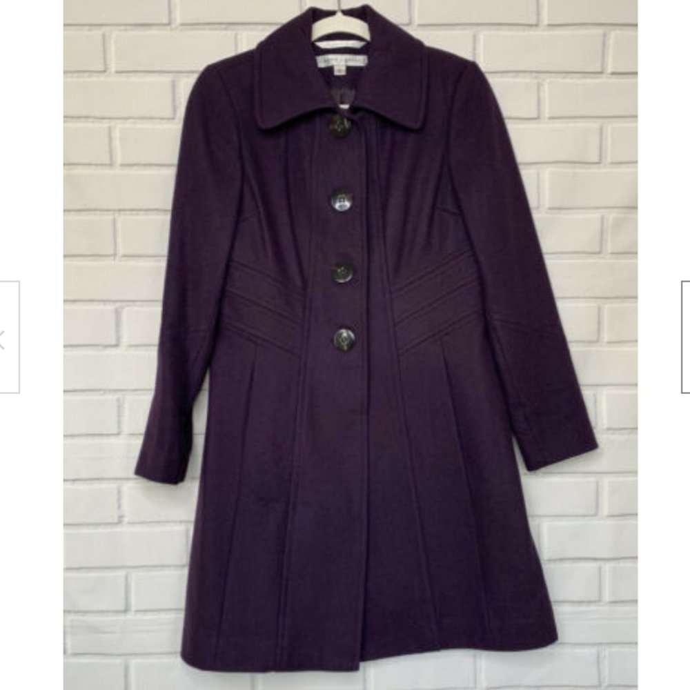 Larry Levine Women's Wool Blend Coat